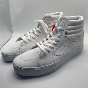 Vans Men's Classic White High-Top Sneakers